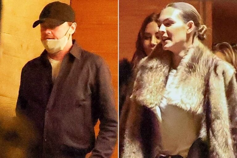 Leonardo DiCaprio Celebrates Thanksgiving Eve with Girlfriend Vittoria Ceretti and Friend Tobey Maguire at Nobu Malibu