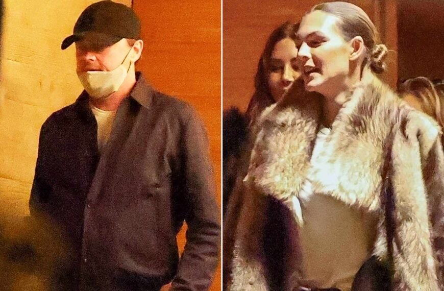 Leonardo DiCaprio Celebrates Thanksgiving Eve with Girlfriend Vittoria Ceretti and Friend Tobey Maguire at Nobu Malibu