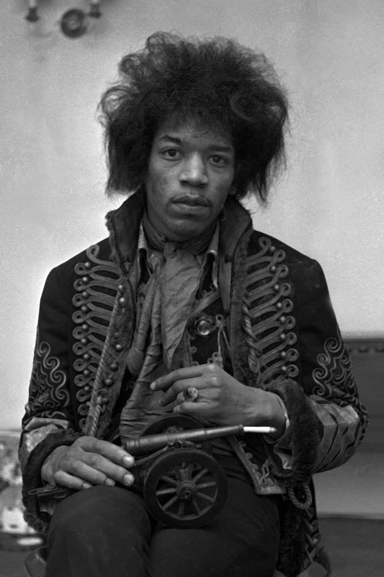 Jimi Hendrix was known for his love of Hussar jackets, and subverting their original context with his bohemian style.