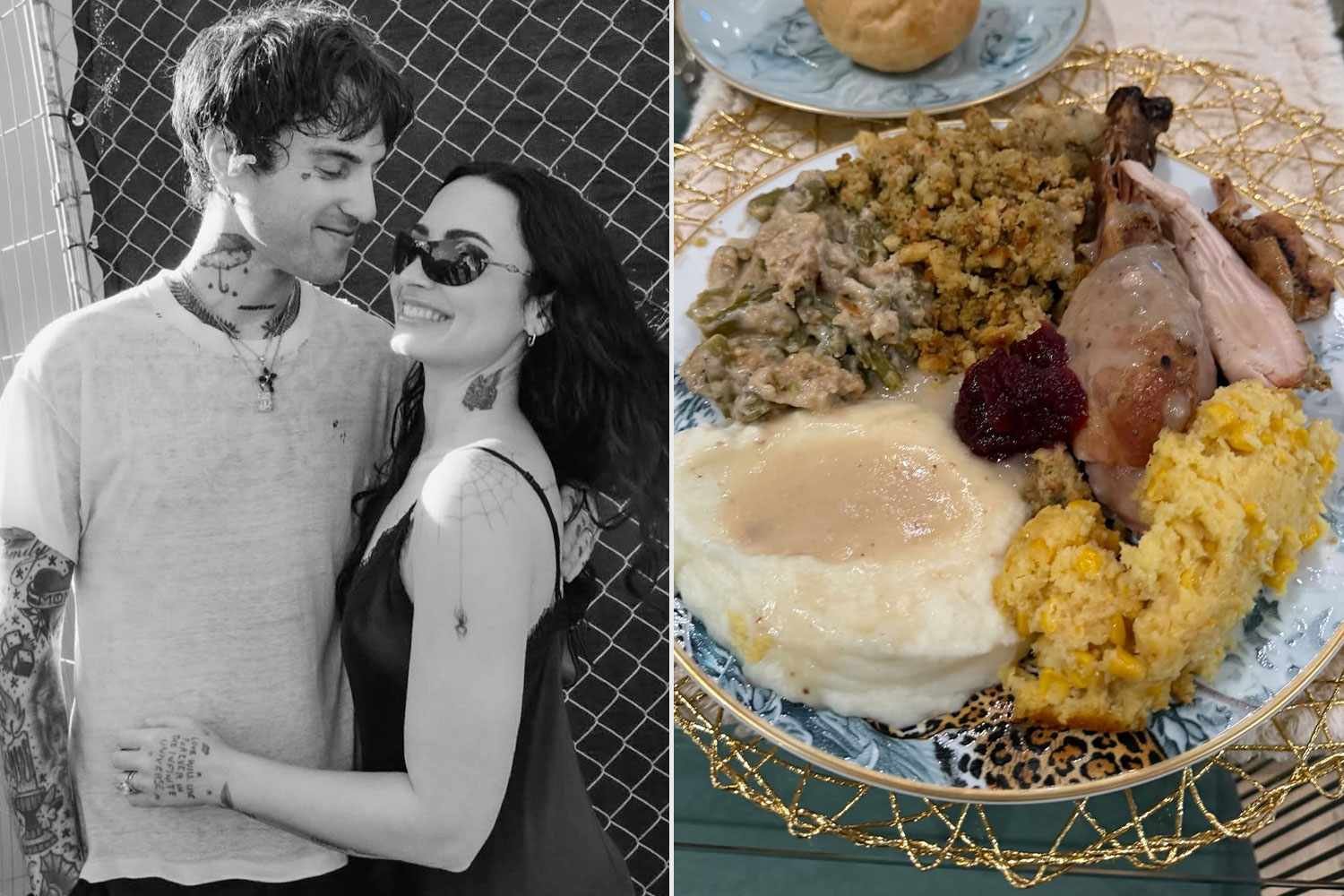 Demi Lovato Shares Her Home-Cooked Thanksgiving Meal After Marrying Jutes