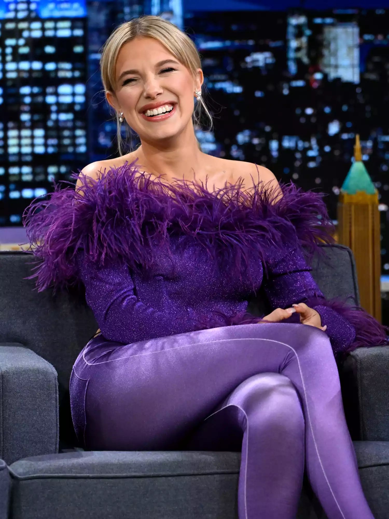 Millie Bobby Brown on 'The Tonight Show Starring Jimmy Fallon' in 2022.