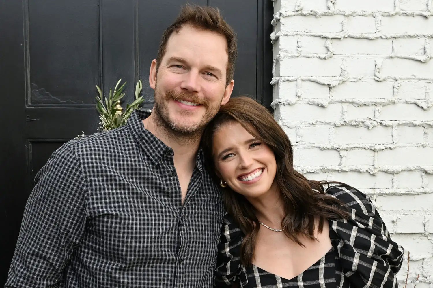Chris Pratt and Katherine Schwarzenegger attend Cleobella x Katherine Schwarzenegger event at The Coast Lounge at Palisades Villages on November 04, 2023