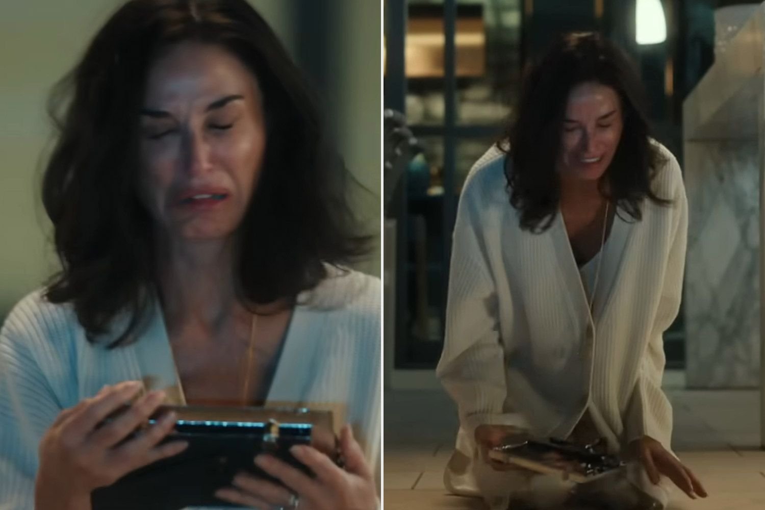 Demi Moore Breaks Down in Heartfelt Scene Following the Death of Jon Hamm's Character in Landman