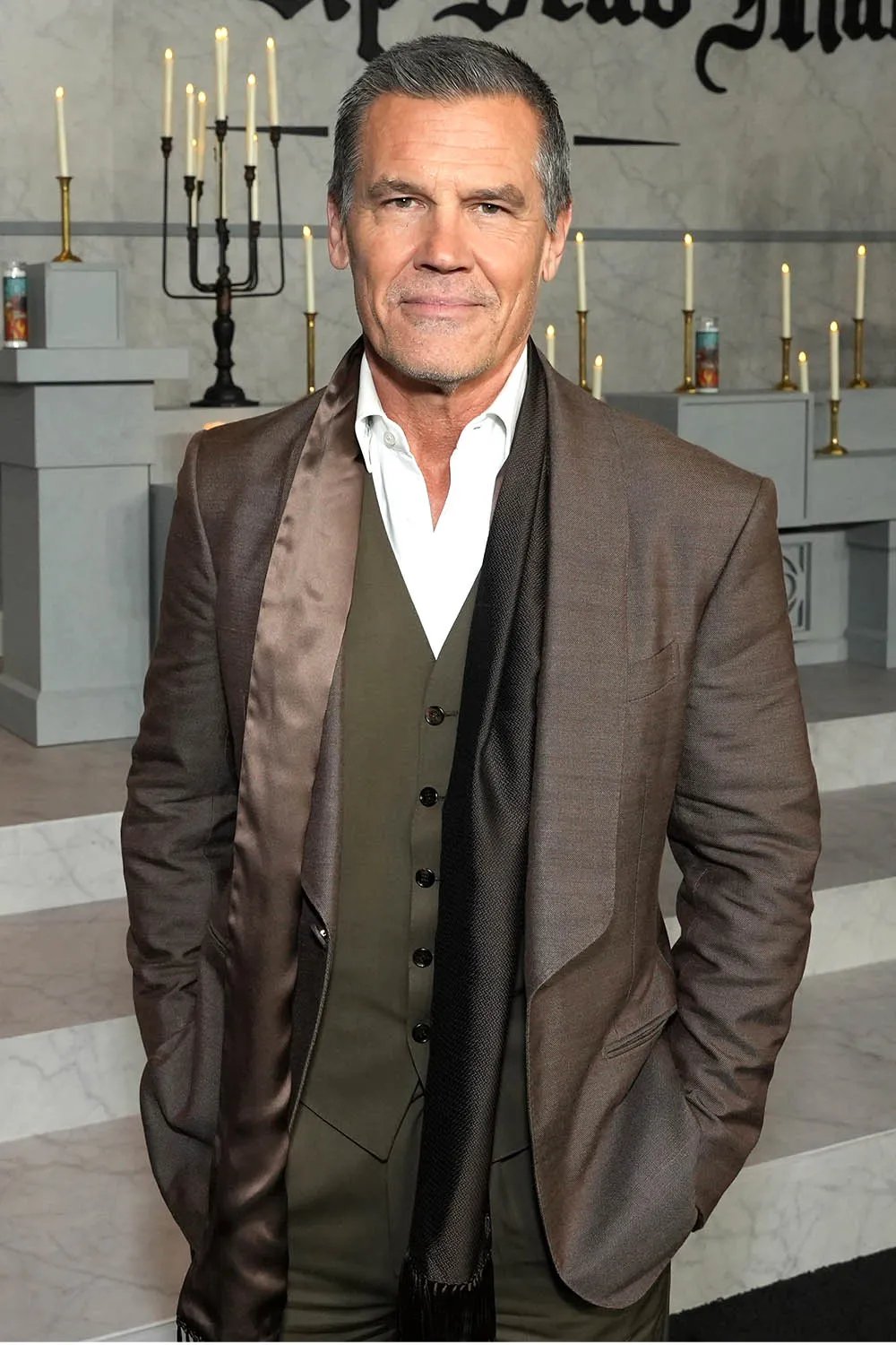 Josh Brolin attends Netflix's "Wake Up Dead Man: A Knives Out Mystery" Los Angeles premiere on November 17, 2025 in Los Angeles, California.