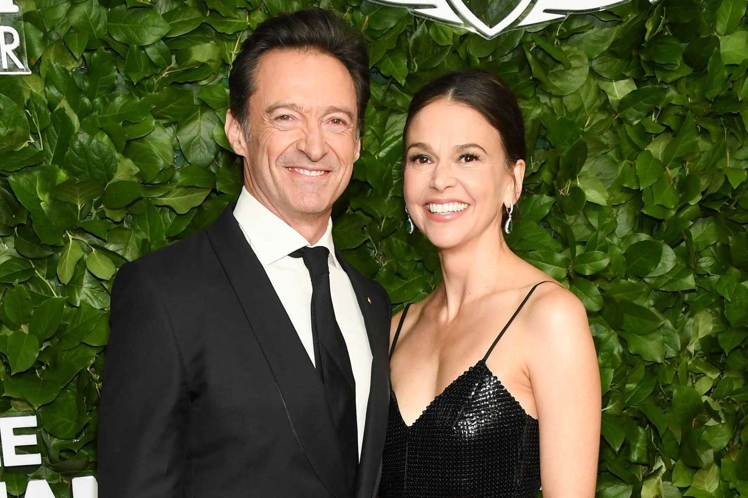 Hugh Jackman and Sutton Foster Shine Together in Stylish Black Outfits at the Gotham Awards
