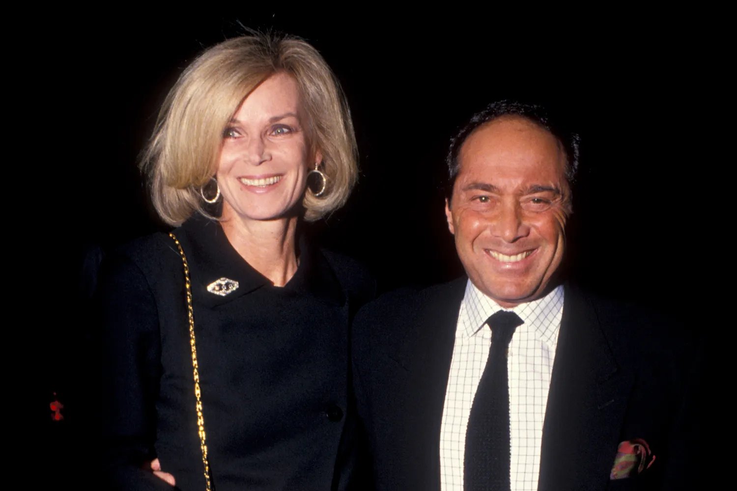 Paul Anka and Anne DeZogheb on December 4, 1993, in West Hollywood, California.