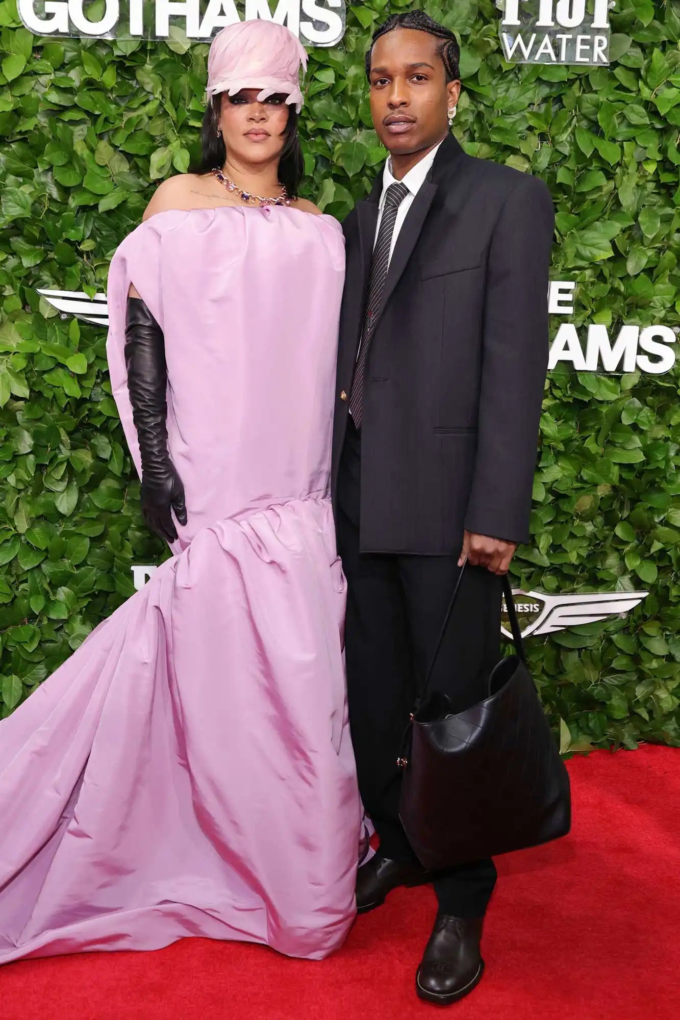 A$AP Rocky and Rihanna attend The Gotham Awards