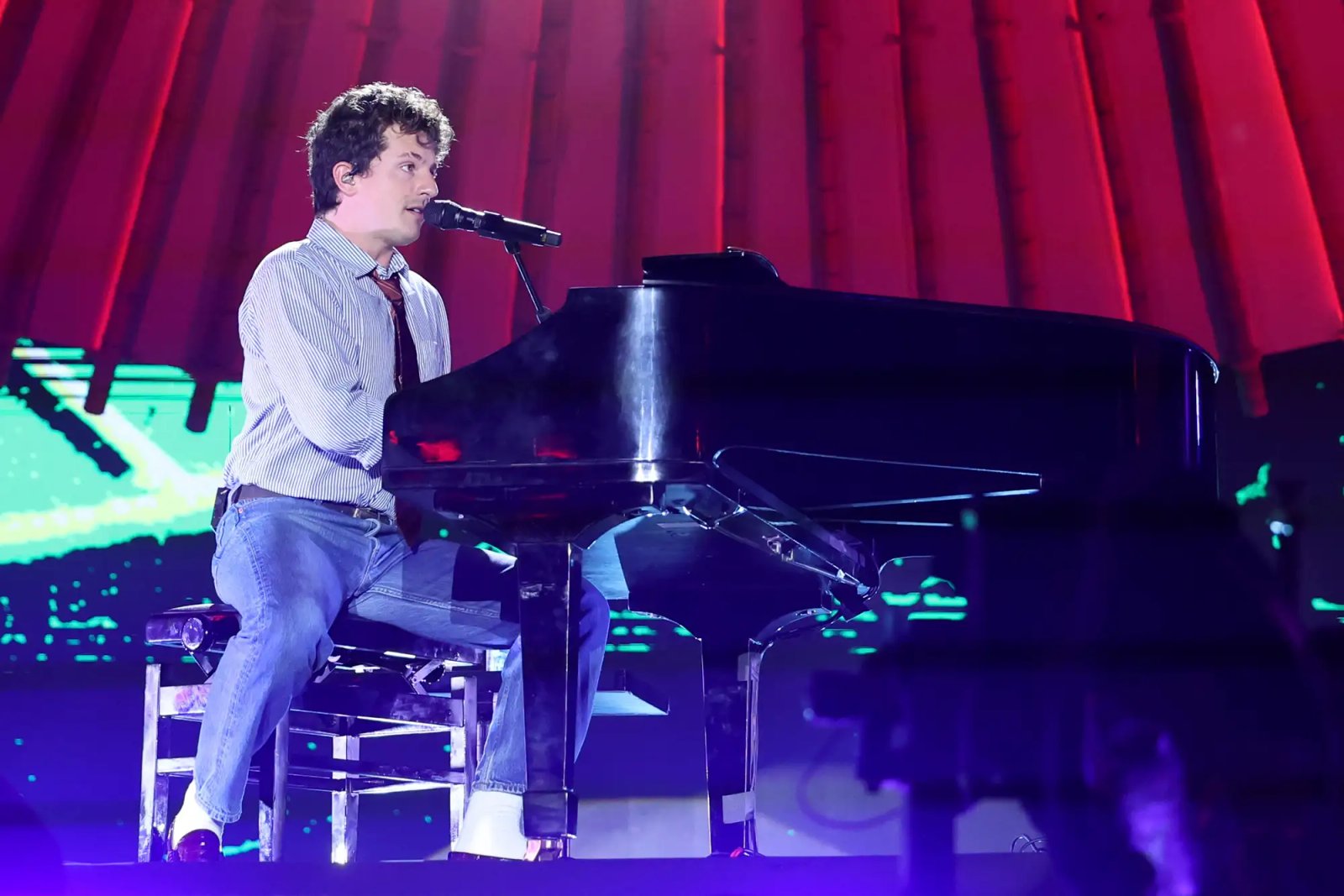 Singer-songwriter Charlie Puth performs during the 2025 Global Citizen Festival: Amazonia at Mangueirao stadium on November 01, 2025 in Belem, Brazil.