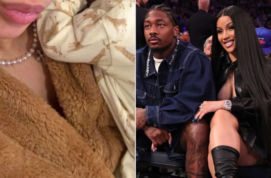 Cardi B Shares Heartwarming Photo of Her Son, Calling Him Her 'Cuddle Buddy' with Stefon Diggs