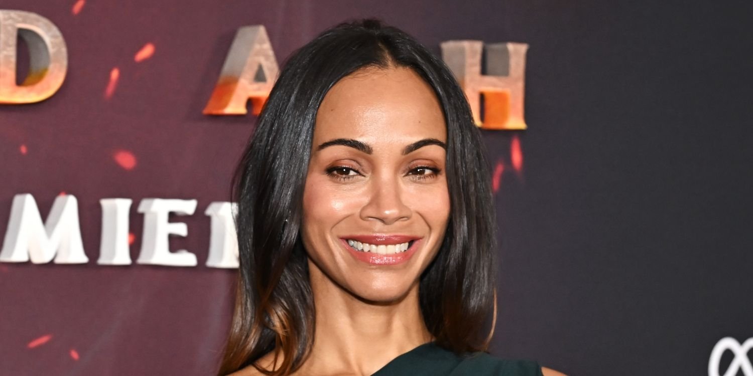 Zoe Saldaña Turns Heads in a Bold Red Dress and Shares Her Archery Talents