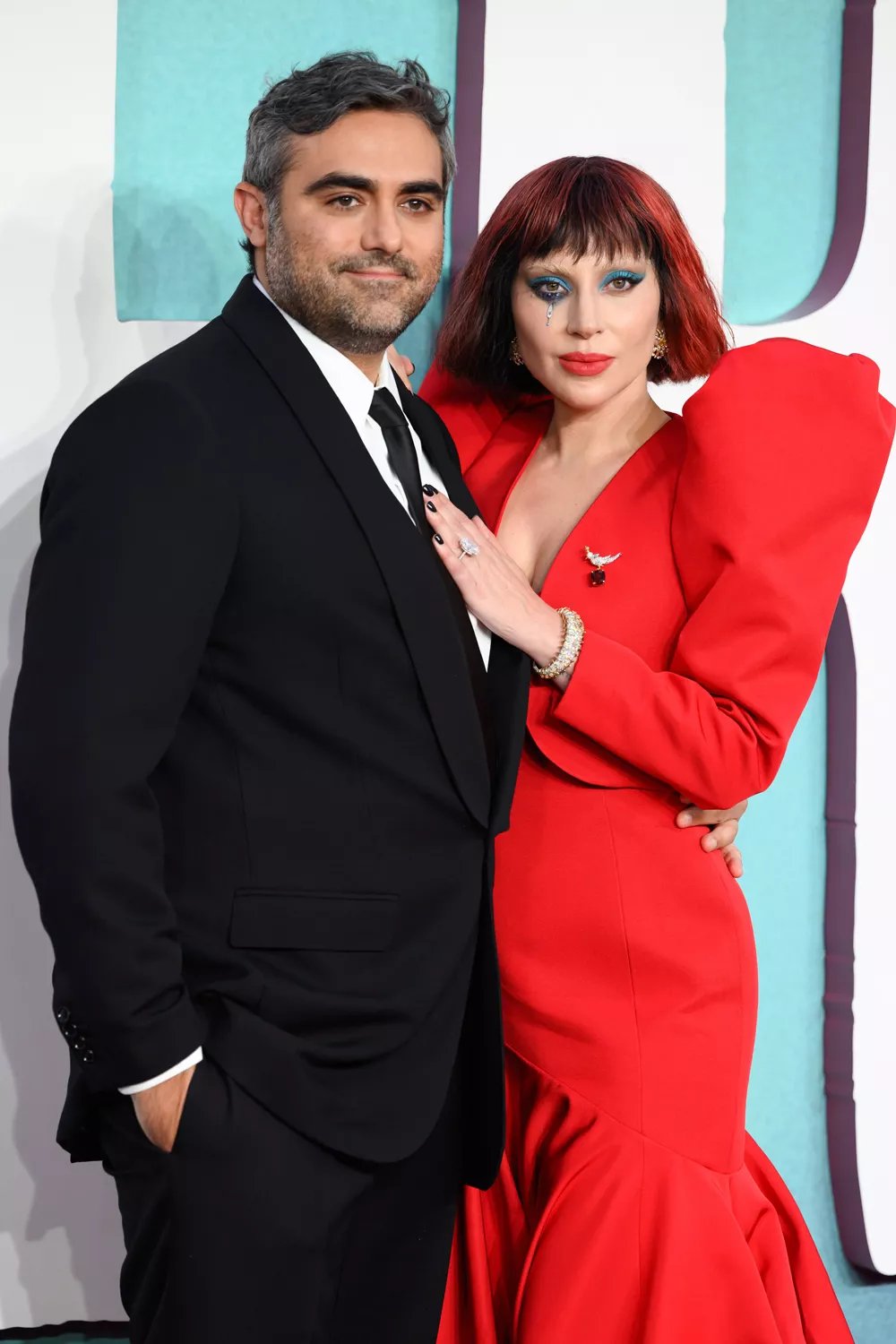 Michael Polansky and Lady Gaga attend the UK Premiere of "Joker: Folie à Deux" on September 25, 2024 in London, England.