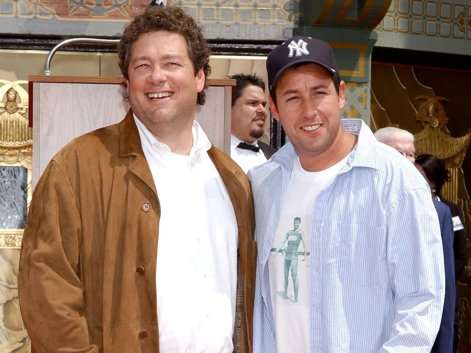 Adam Sandler and brother Scott during Adam Sandler's Footprint Ceremony