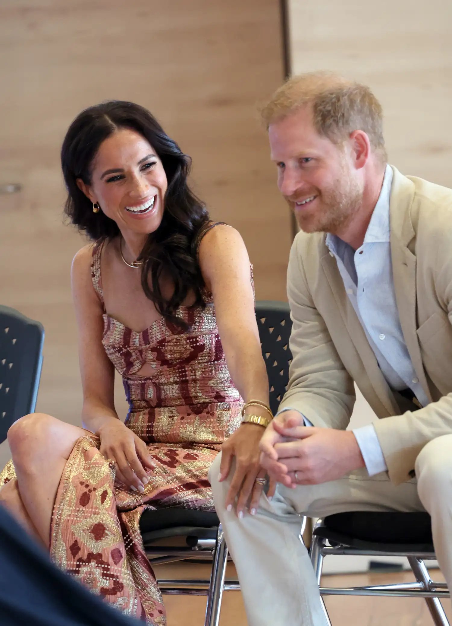 Meghan Markle and Prince Harry on August 15, 2024, in Bogota, Colombia.