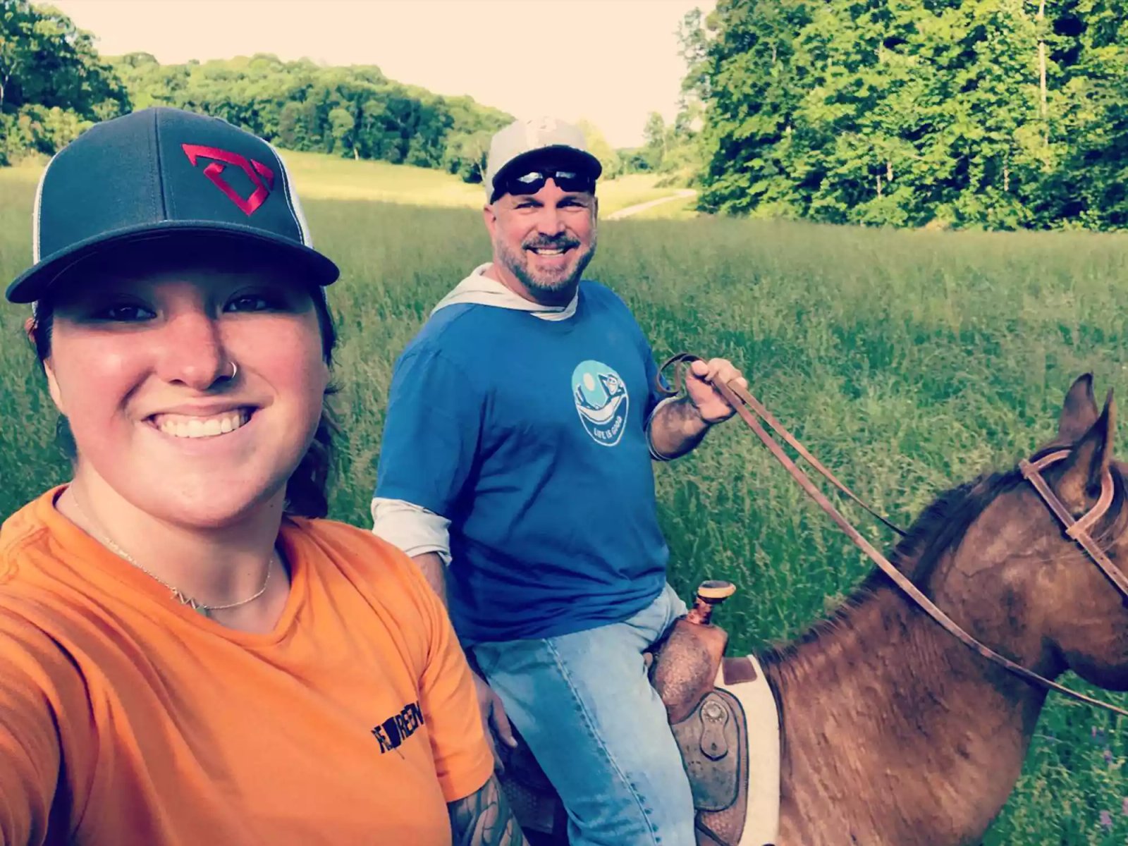 Garth Brooks and Allie Colleen Brooks.