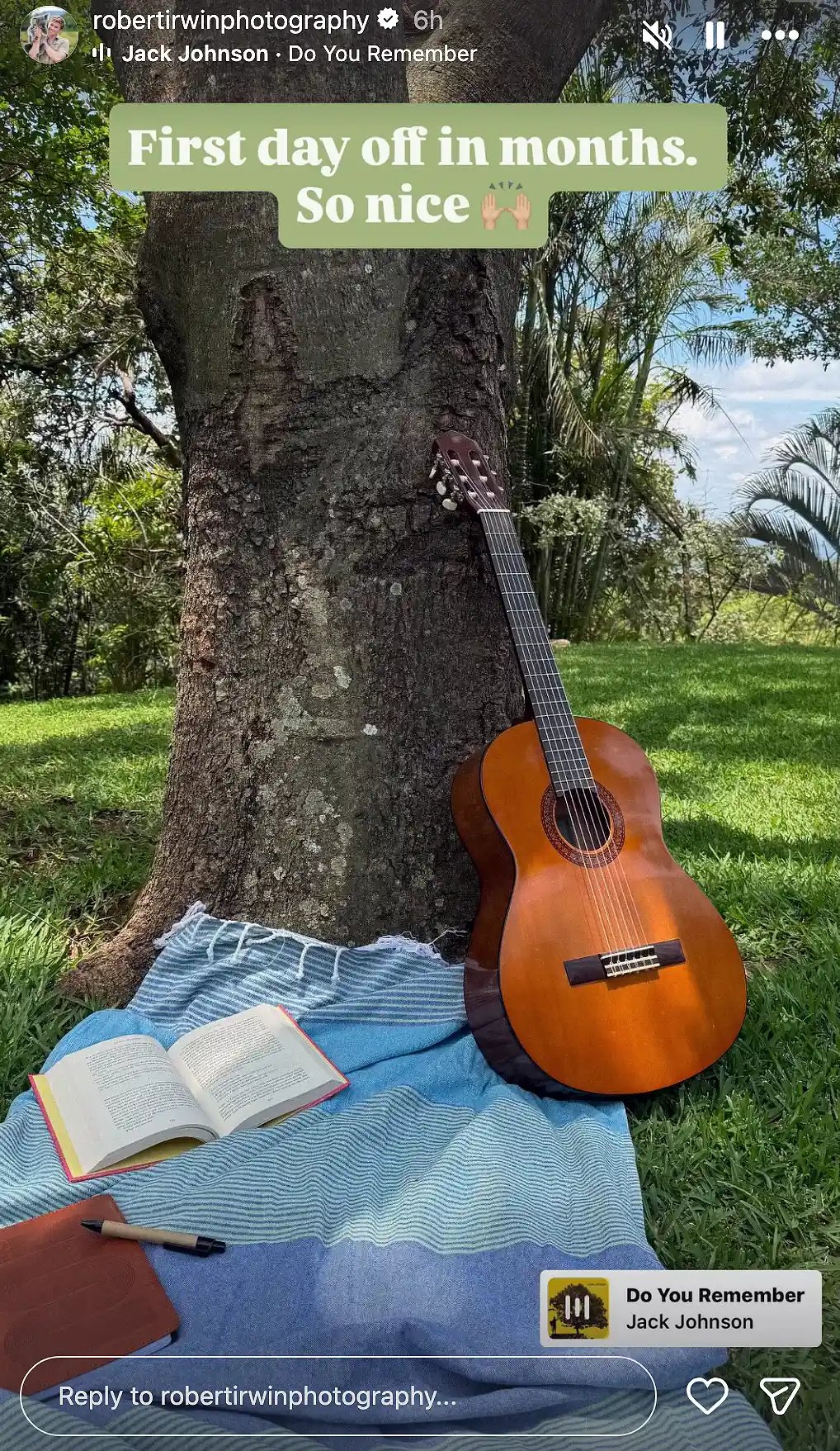 Robert Irwin's Instagram Stories