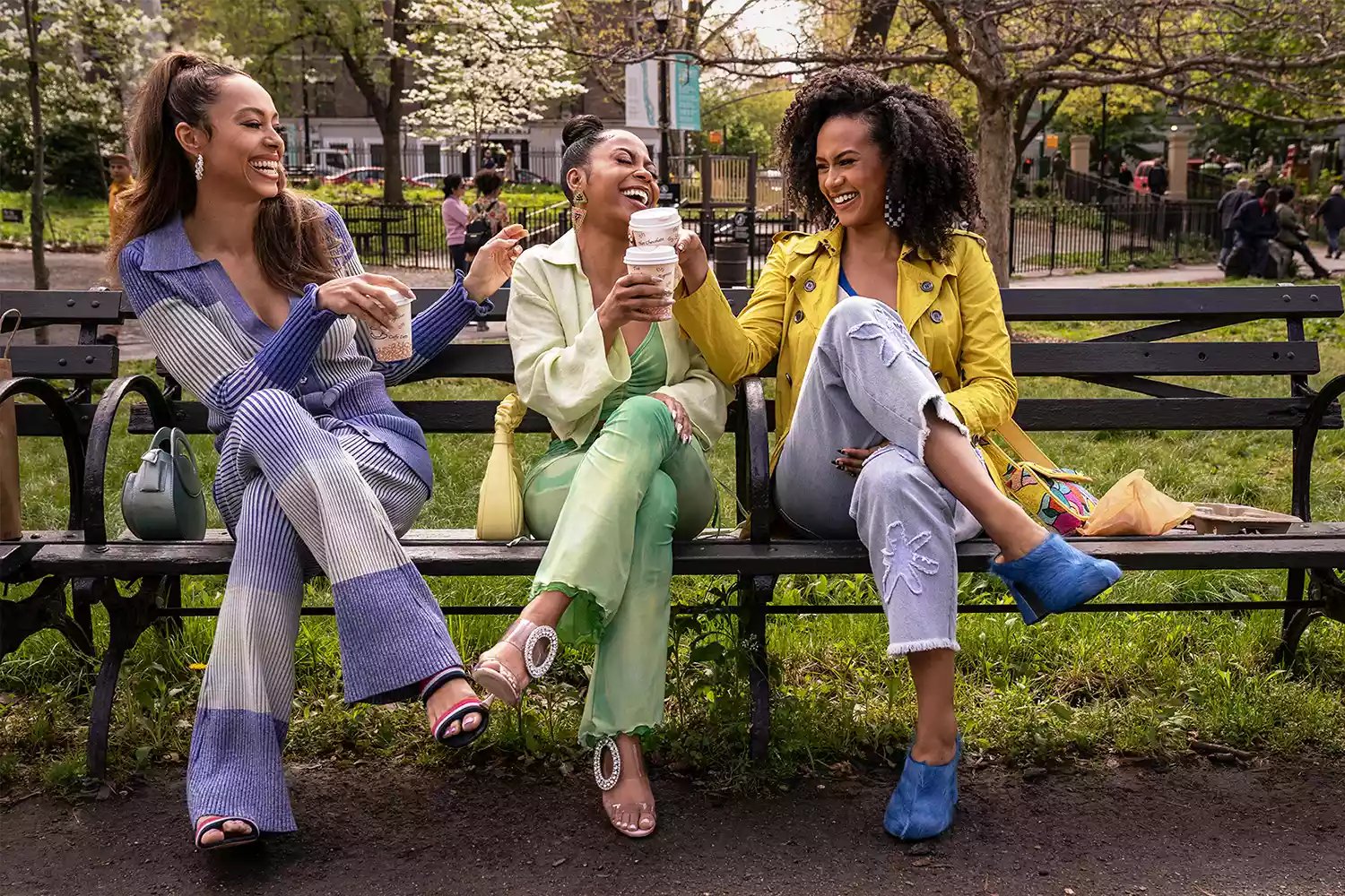 Amber Stevens West and Corbin Reid in 'Run the World'.