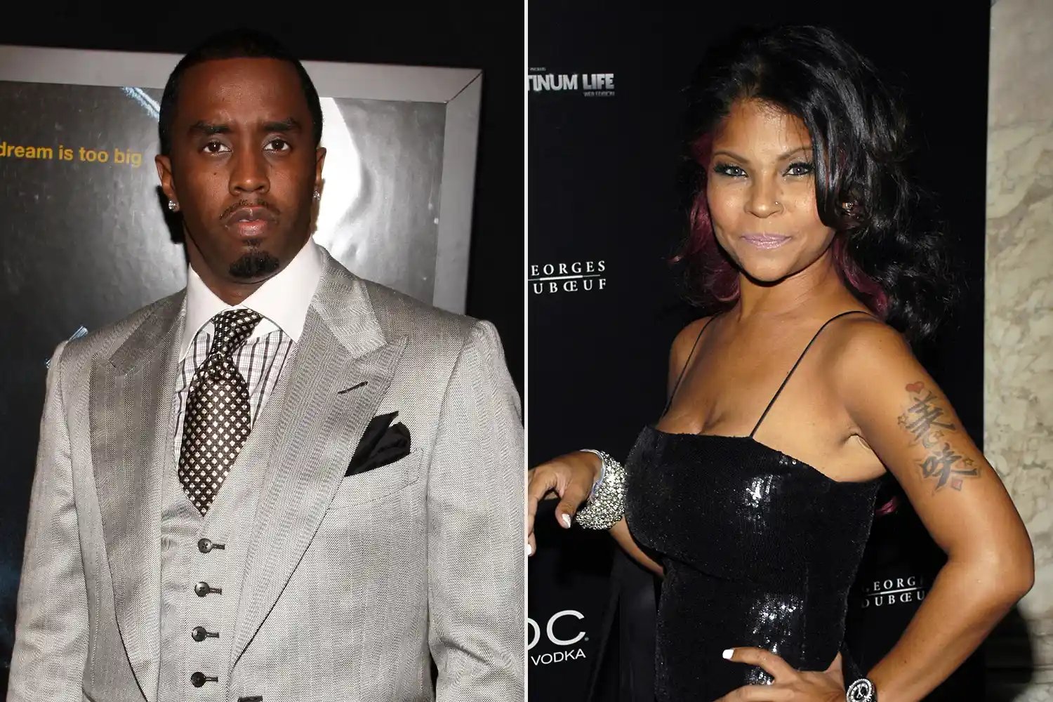 Sean "Diddy" Combs attends the premiere of "Notorious" on January 7, 2009 in New York City ; Misa Hylton-Brim attends Sean "Diddy" Combs' Birthday Celebration on November 19, 2009 in New York City.
