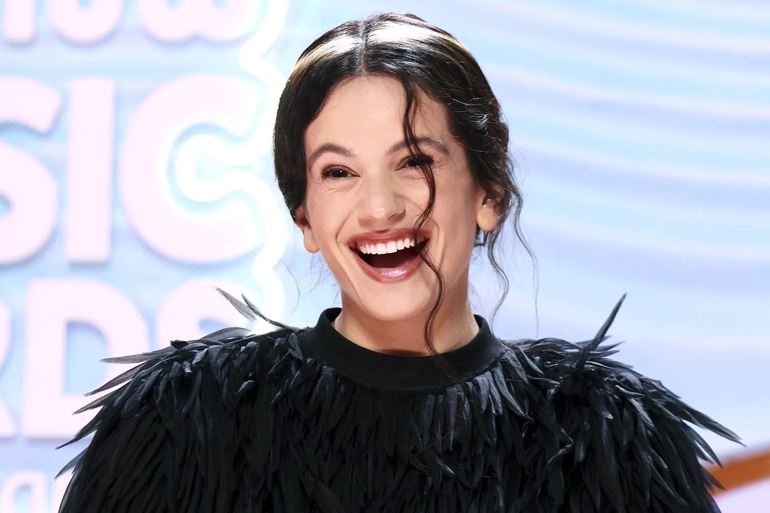 Rosalía attends the Los40 Music Awards in Valencia, Spain.