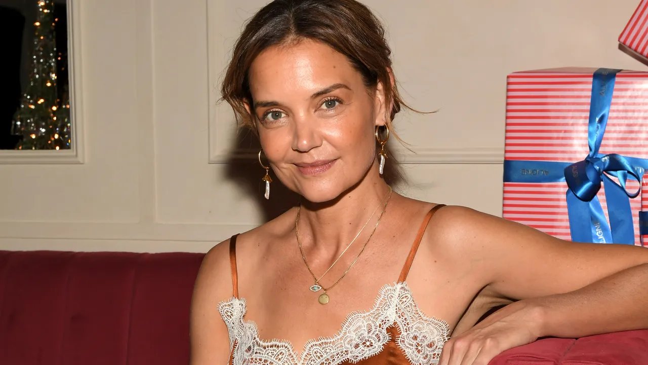 Katie Holmes Shows How to Style Lingerie and Tall Boots for a Cozy Winter Outfit