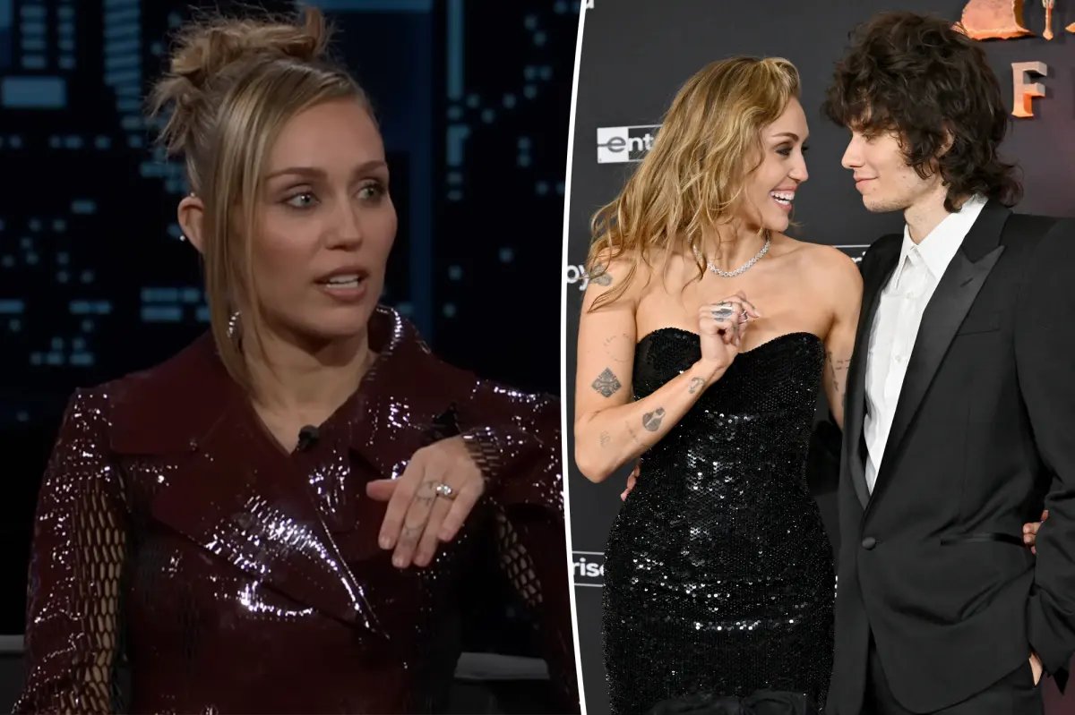 Miley Cyrus Shares a Playful Joke About Her Engagement Ring from Maxx Morando on Black Friday