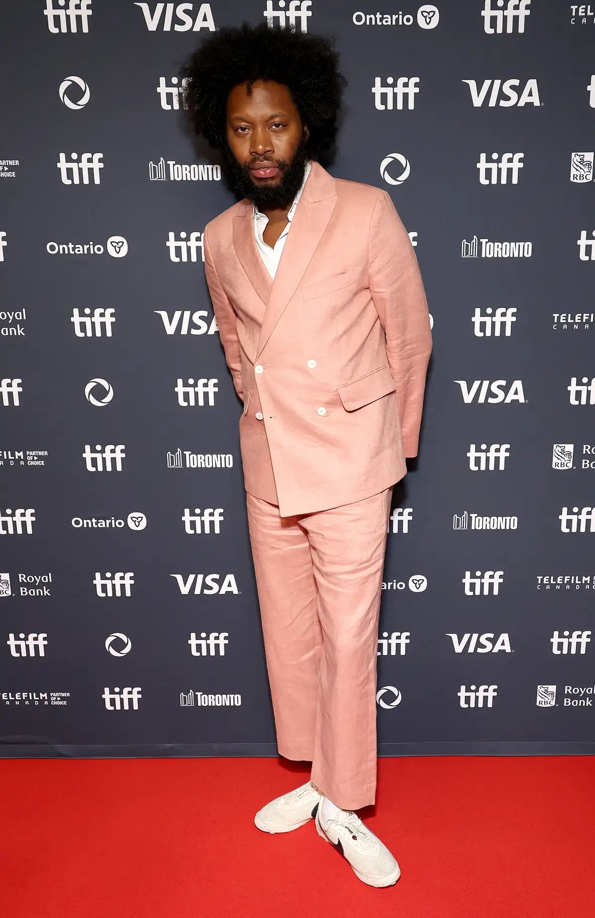 Jeremy O. Harris attends the premiere of "Erupcja" during the 2025 Toronto International Film Festival at TIFF Lightbox on September 04, 2025 in Toronto, Ontario.