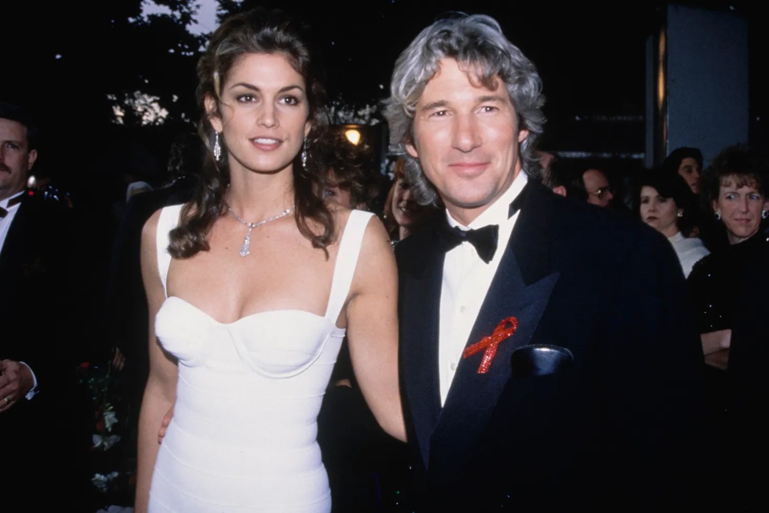 Cindy Crawford and Richard Gere during 65th Annual Academy Awards at Shrine Auditorium in Los Angeles, California, United States, 29th March 1993.