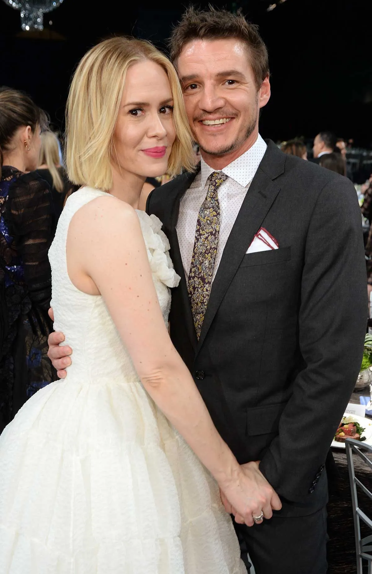 Sarah Paulson and Pedro Pascal attend the 20th Annual Screen Actors Guild Awards at The Shrine Auditorium on January 18, 2014 in Los Angeles, California.