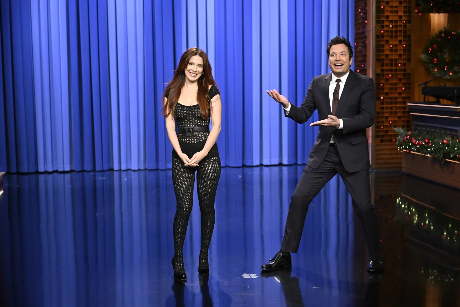 Millie Bobby Brown during the Tonight Show Starring Jimmy Fallon on December 7.