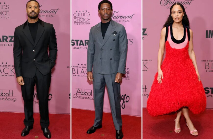 Celebrating Black Cinema & Television: Highlights from the Critics Choice Association's 8th Annual Red Carpet Event with Michael B. Jordan, Damson Idris, Tessa Thompson, and More
