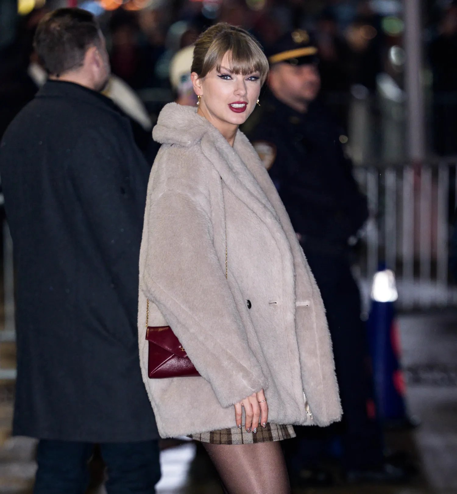 Taylor Swift in New York City on December 10, 2025.