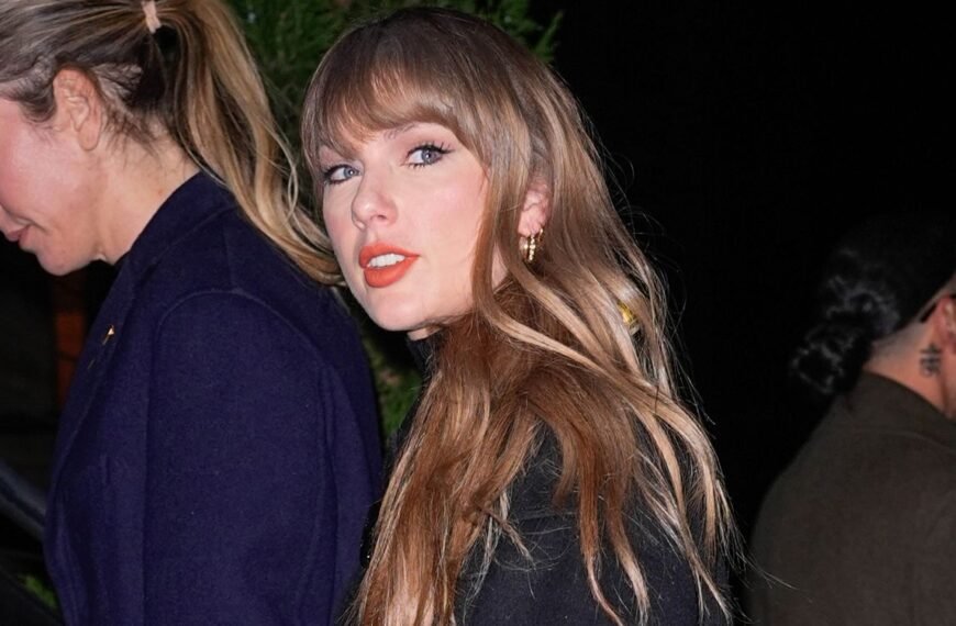 Taylor Swift Stuns in a Stunning $80,000 Diamond and Ruby Choker Necklace