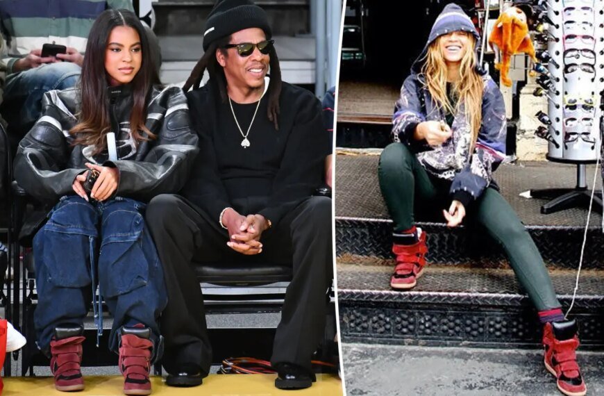 Blue Ivy Brings Back Beyoncé's Favorite Controversial Shoe Trend at Lakers Game