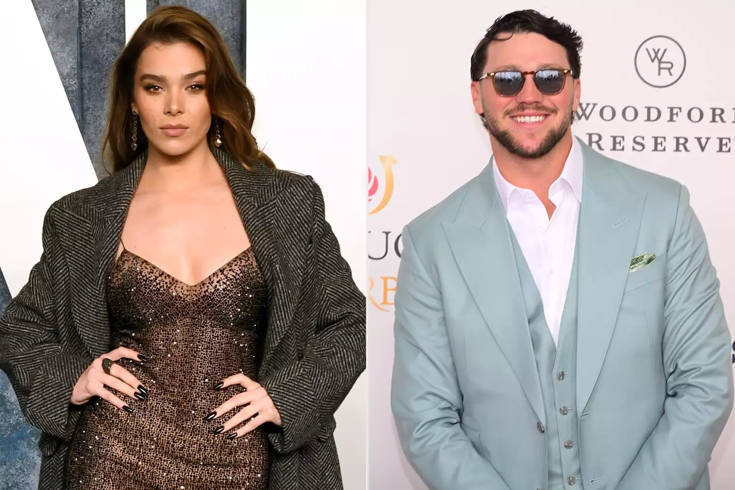 Hailee Steinfeld attends the 2023 Vanity Fair Oscar Party Hosted By Radhika Jones; Josh Allen attends Kentucky Derby 149