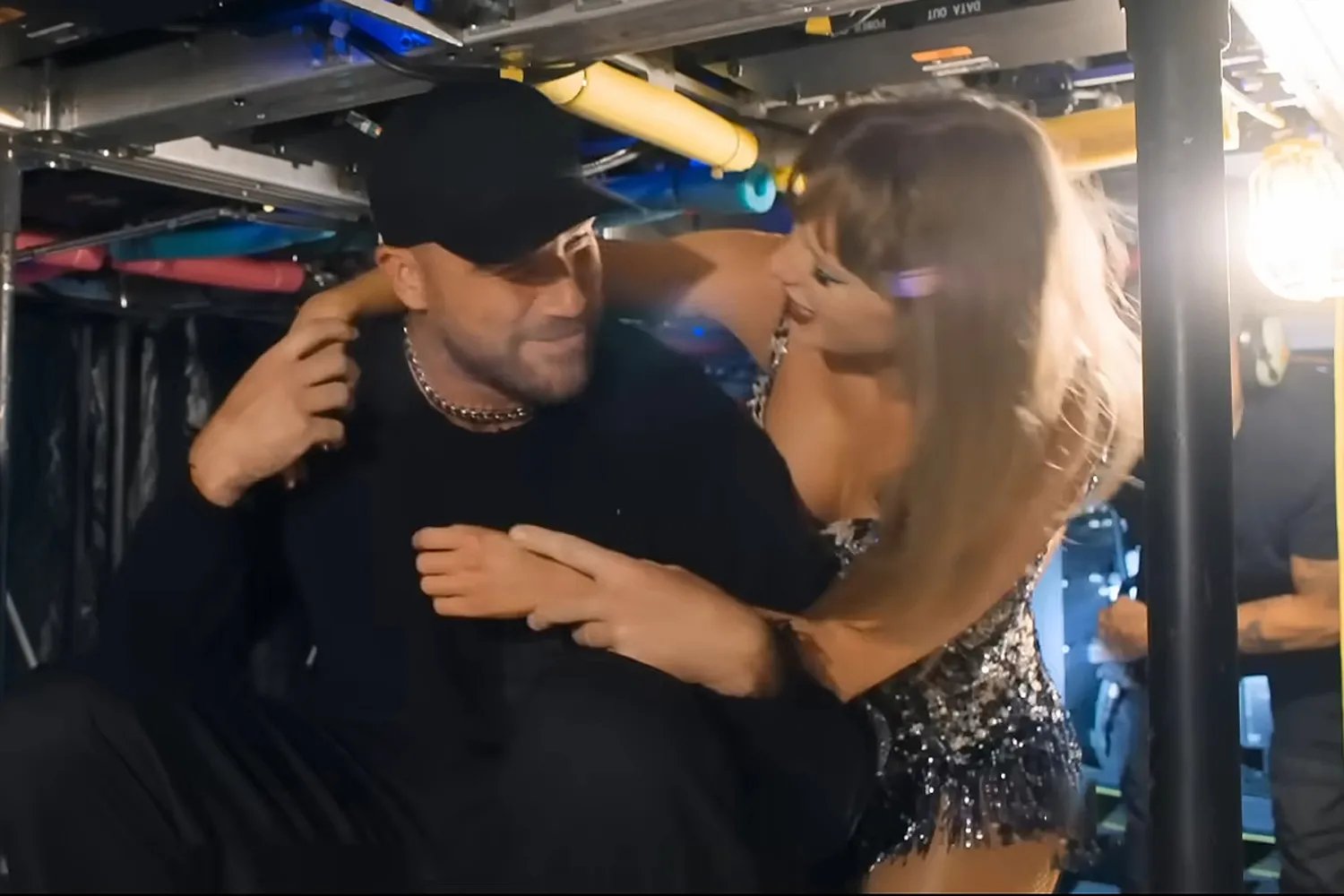 Travis Kelce and Taylor Swift in Taylor Swift | The End of an Era.