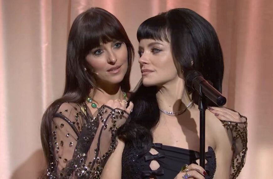 Dakota Johnson Joins Lily Allen on Stage in a Surprise SNL Performance as 'Madeline'