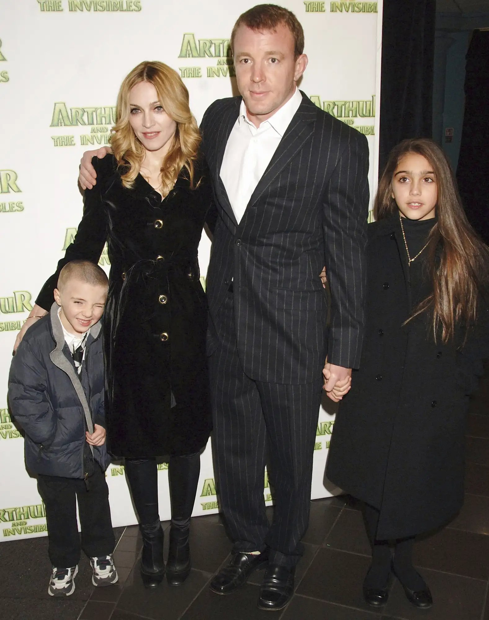 Madonna and Guy Ritchie with children Lourdes Maria Ciccone Leon and Rocco Ritchie