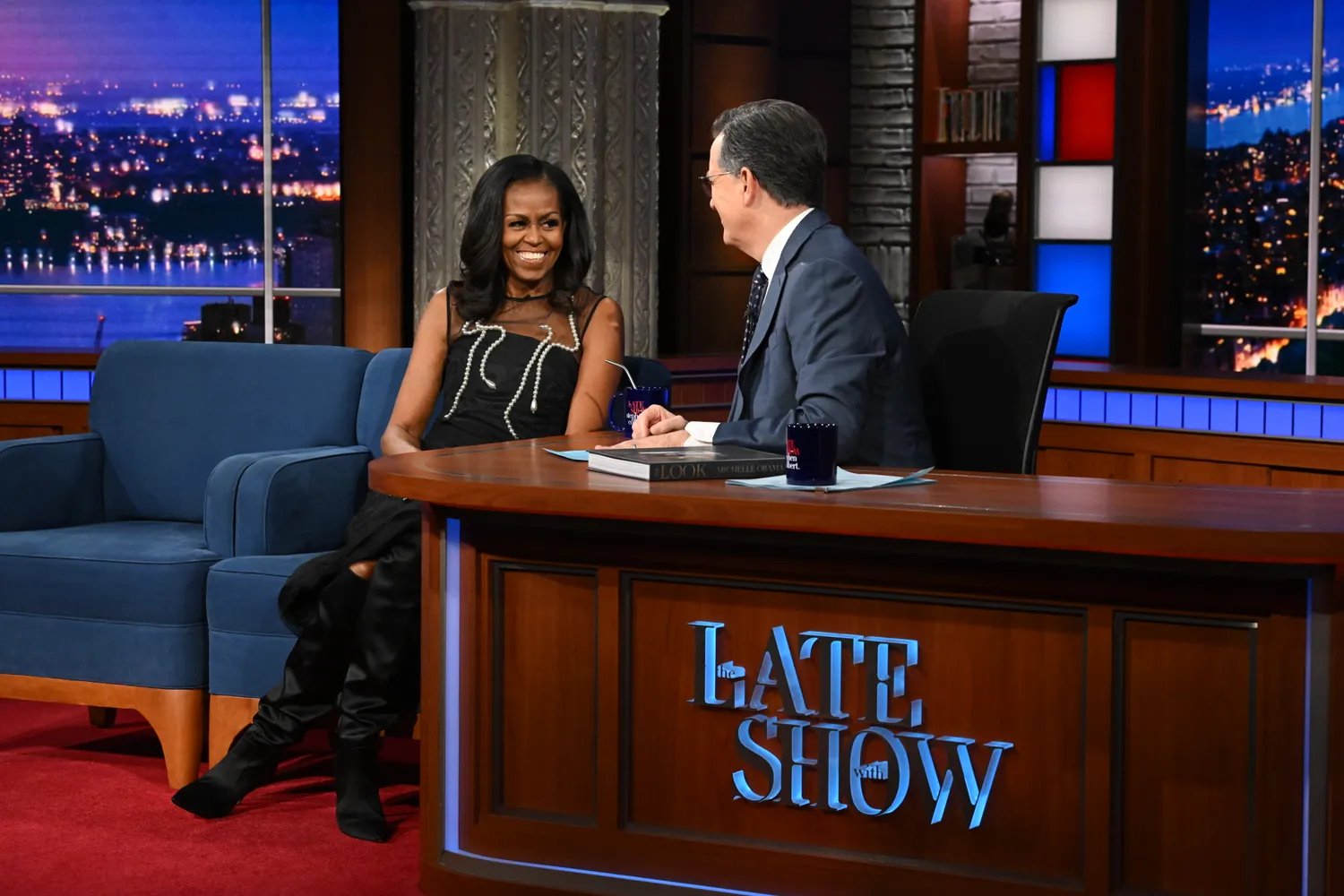 First Lady Michelle Obama on The Late Show with Stephen Colbert
