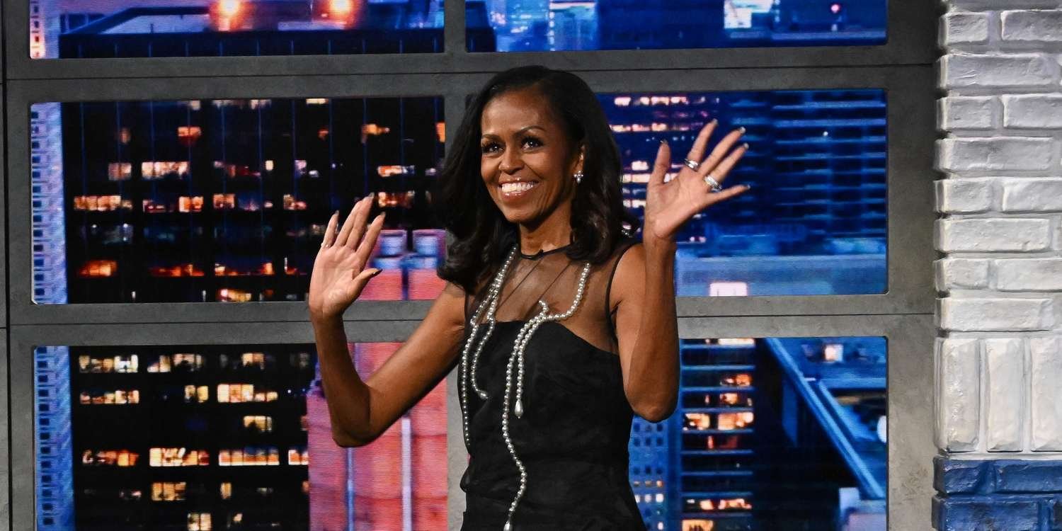 Michelle Obama Stuns in a Chic Turquoise Dress Perfect for a Night Out