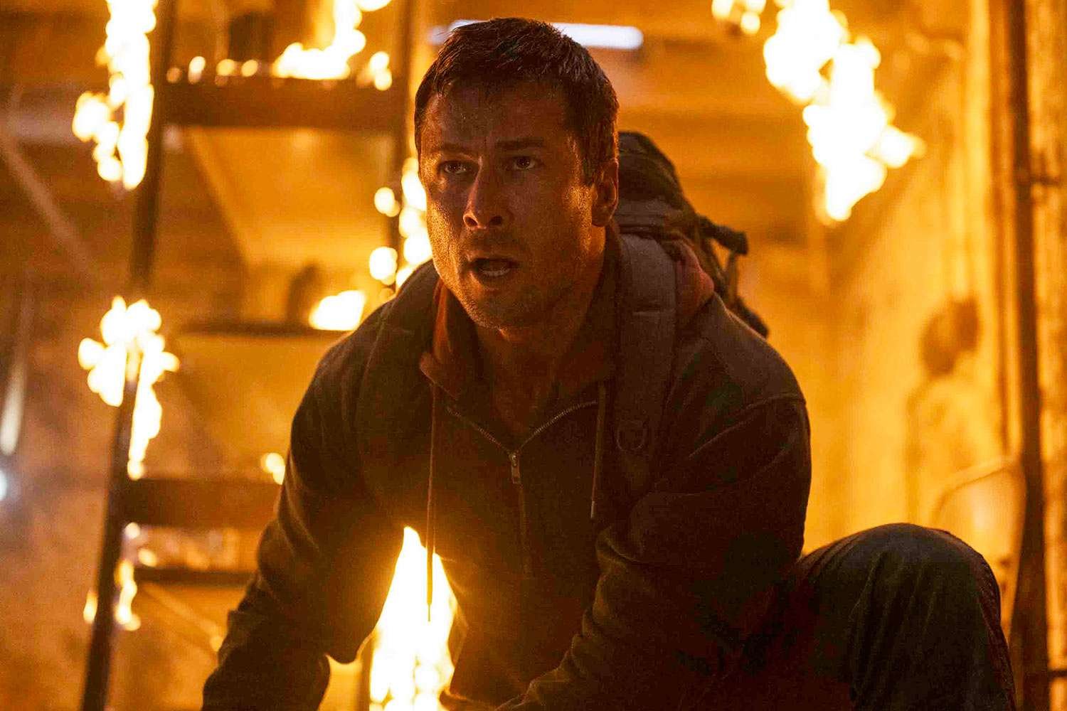 A Closer Look at Glen Powell's Die Hard-Inspired Stunts in the Running Man Clip