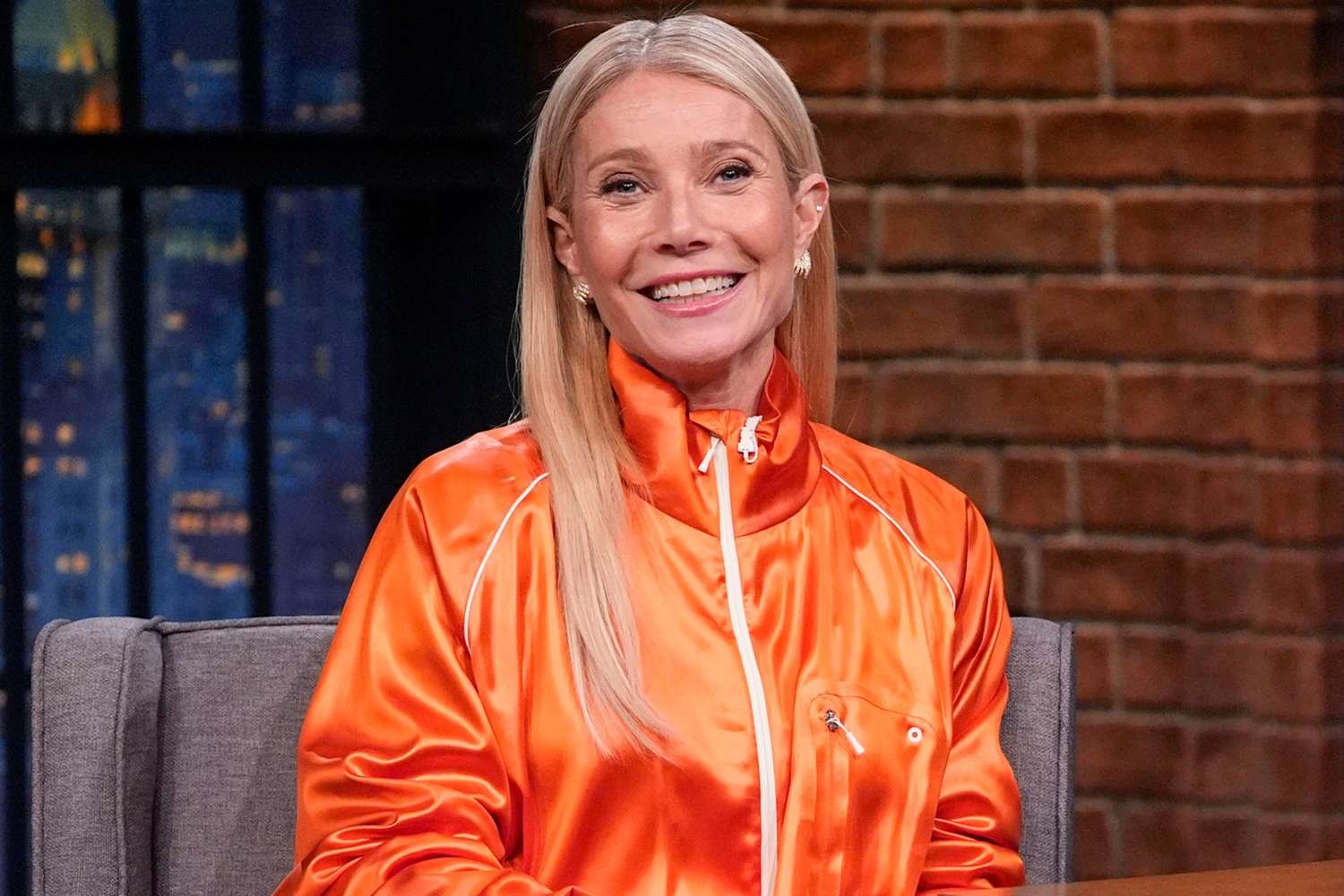 Gwyneth Paltrow Embraces Timothée Chalamet's Color-Coding Style in a Chic Late Night Look