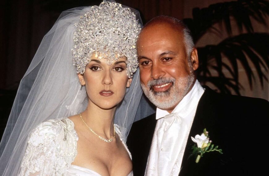 Céline Dion's Stunning Wedding Dress and Crystal Headpiece: A Closer Look at the Details