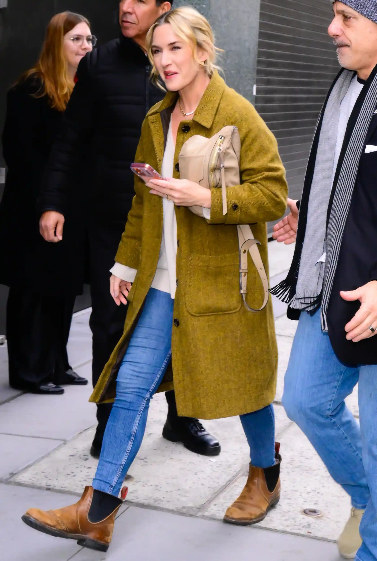 Kate Winslet is seen on December 10, 2025 in New York City