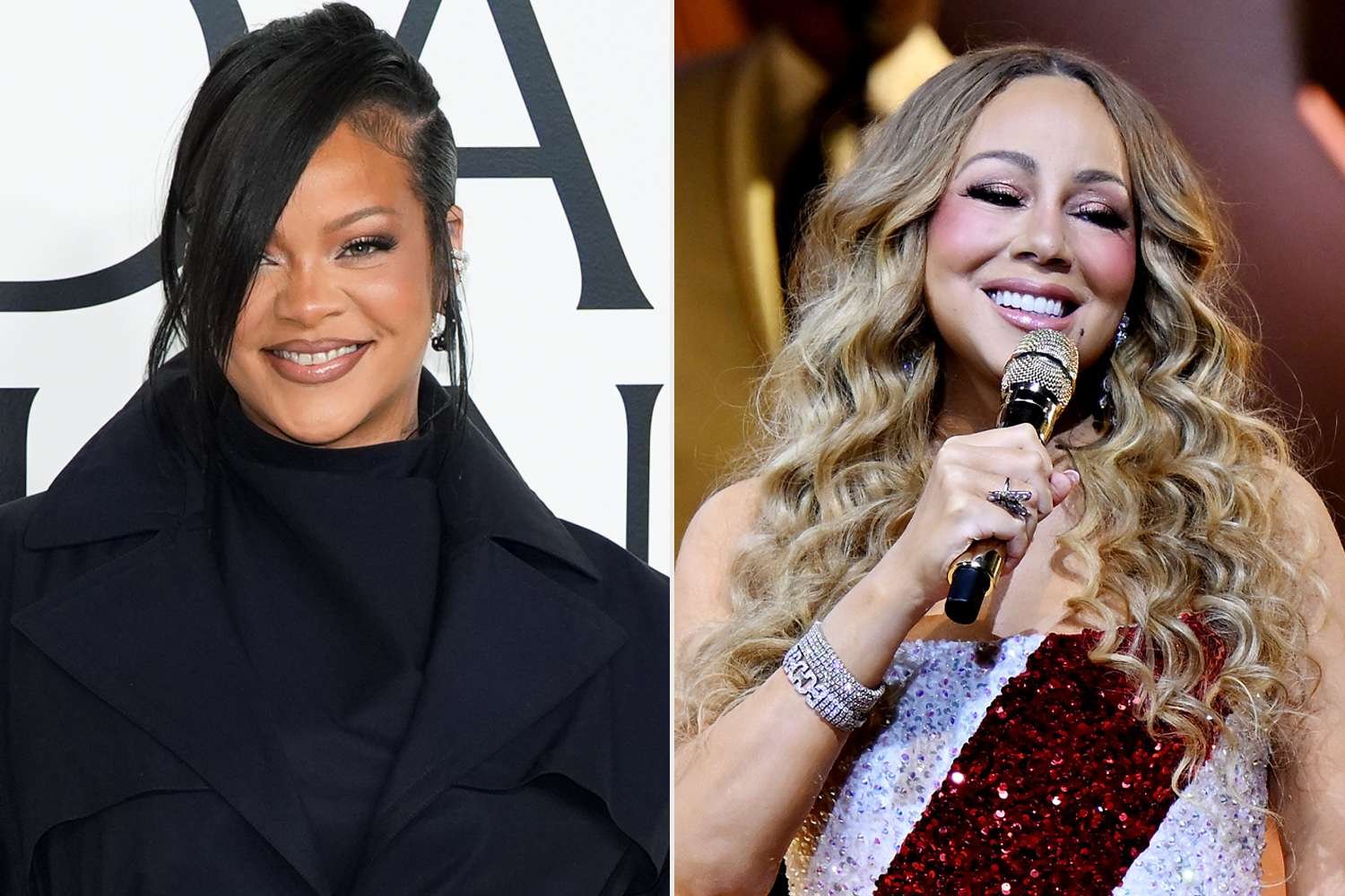 Rihanna Shares a Funny Moment with a Fan at Mariah Carey's Vegas Show
