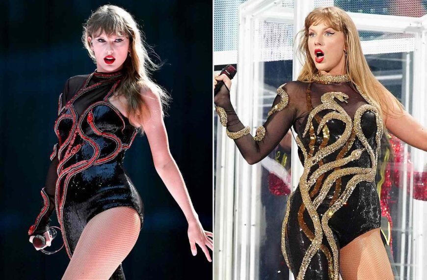 Taylor Swift's Stylist Shares How They Created the Gold Reputation Catsuit with Limited Fabric