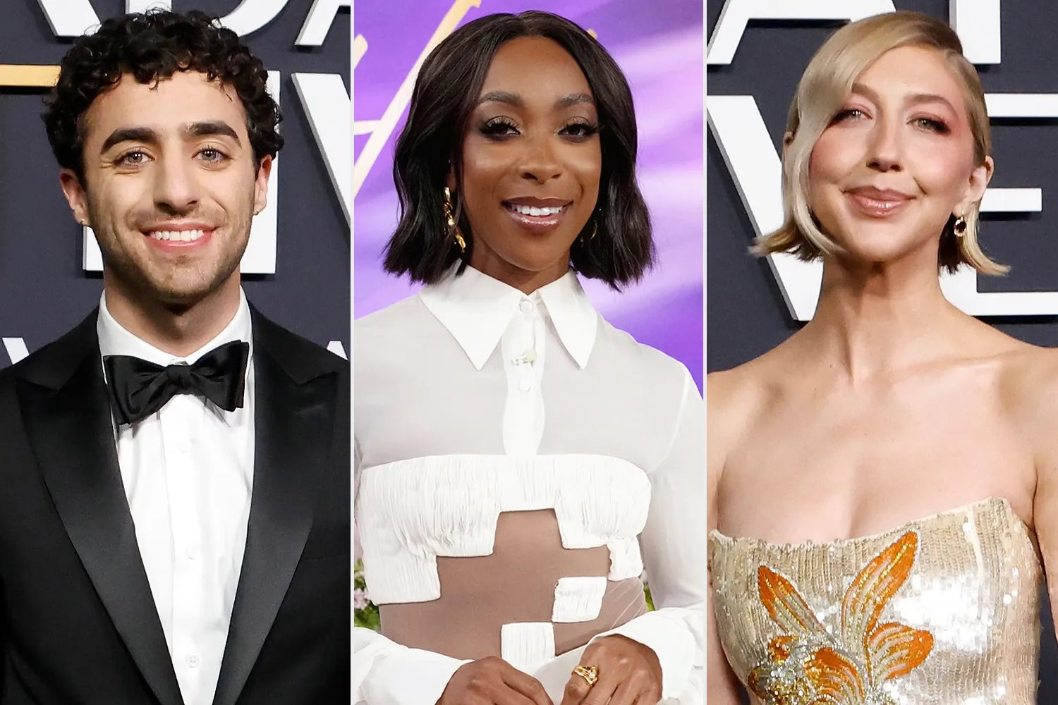 Emil Wakim attends SNL50: The Anniversary Special on February 16, 2025 in New York City ; Ego Nwodim on "The Jennifer Hudson Show" on February 27, 2025 in Burbank, California ; Heidi Gardner attends SNL50: The Anniversary Special on February 16, 2025 in New York City.