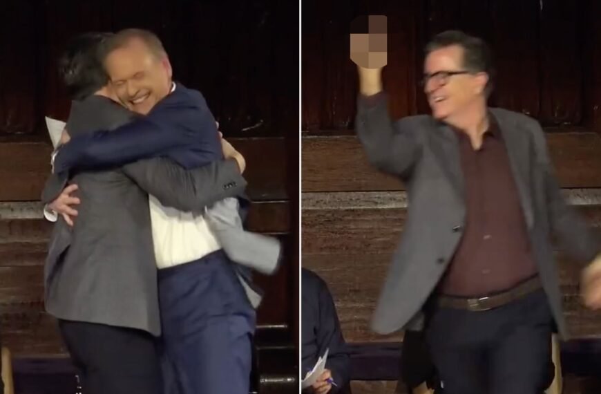 Stephen Colbert Shares a Hilarious Moment with John Dickerson on His Last Day at CBS Evening News