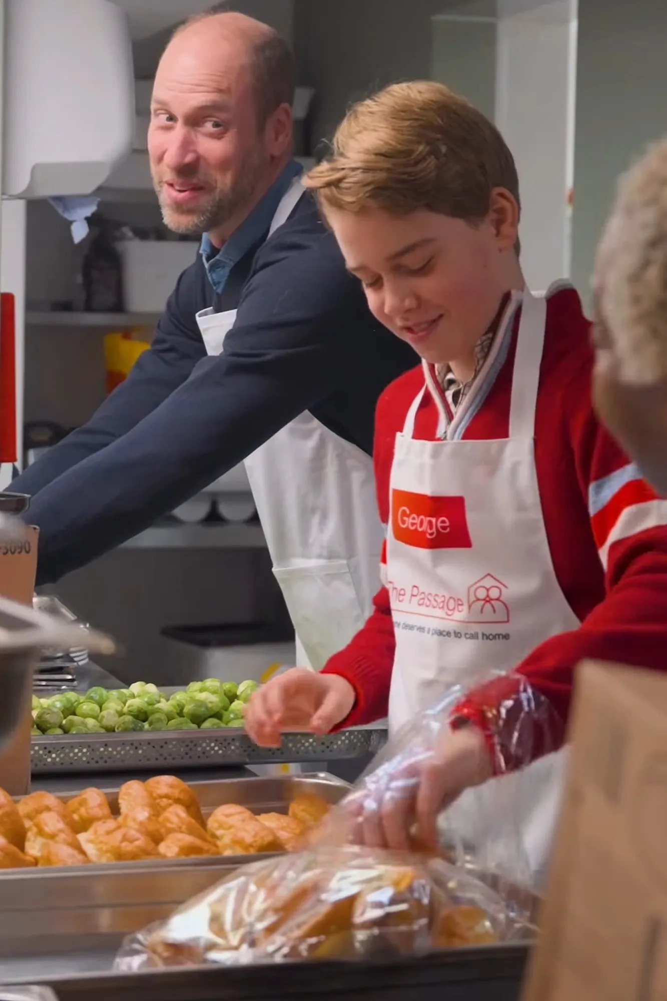 Prince William takes Prince George to homelessness charity The Passage 