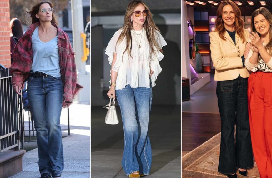 How Katie Holmes, Julia Roberts, and Jennifer Lopez Inspired Me to Try Flare Jeans (And I Found Some Great Deals Starting at $26)
