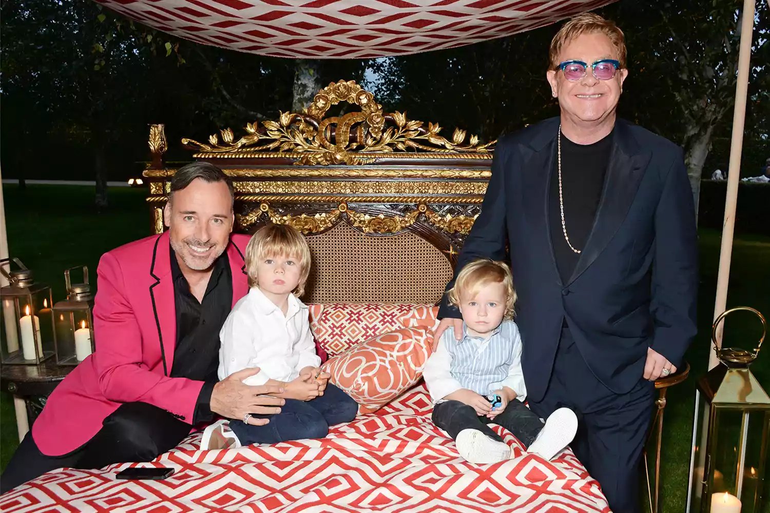 Elton John Family Photos