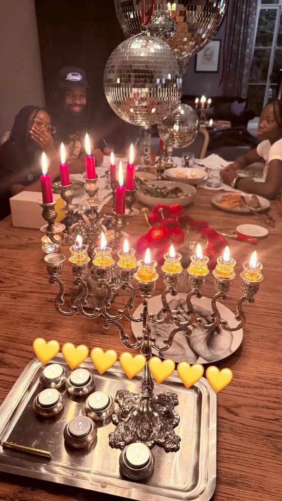 Madonna celebrates Hanukkah with much-younger boyfriend Akeem Morris, 29, and kids.